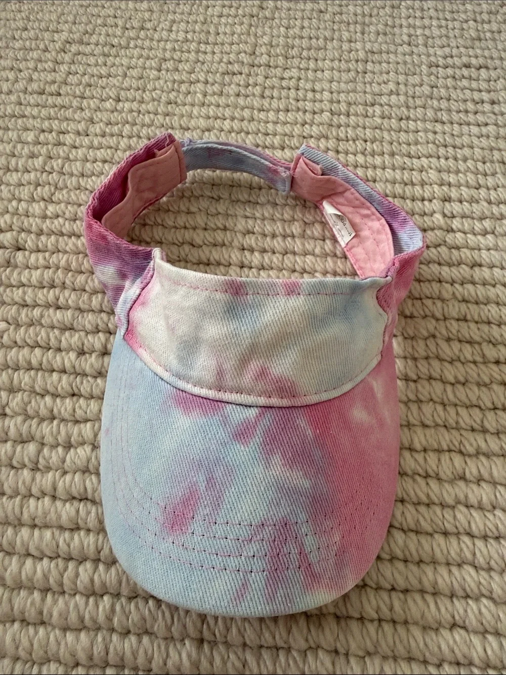 Girls tie dye visor